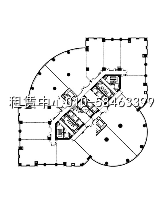 东方广场W1座平面图